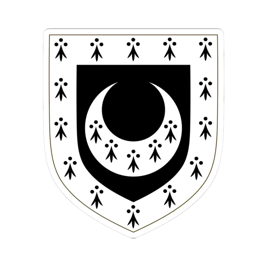 Coat of Arms of Trinity Hall (England) (Coat of Arms) STICKER Vinyl Kiss-Cut Decal 3 Inch White - The Sticker Space