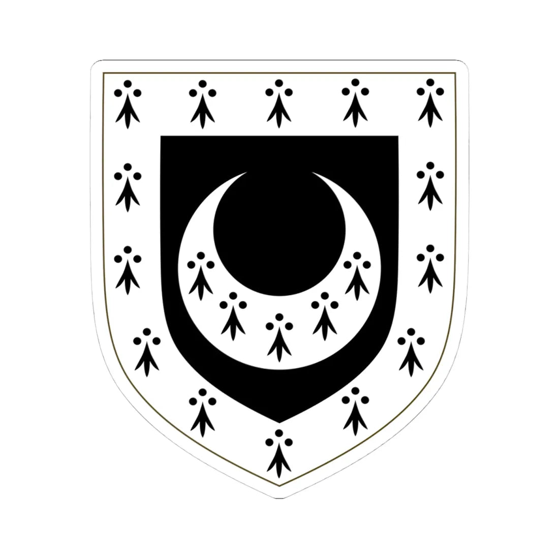 Coat of Arms of Trinity Hall (England) (Coat of Arms) STICKER Vinyl Kiss-Cut Decal 4 Inch White - The Sticker Space