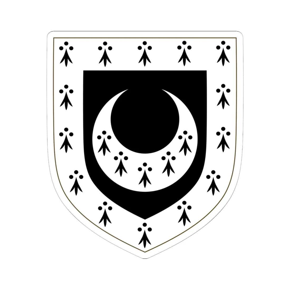 Coat of Arms of Trinity Hall (England) (Coat of Arms) STICKER Vinyl Kiss-Cut Decal 6 Inch White - The Sticker Space