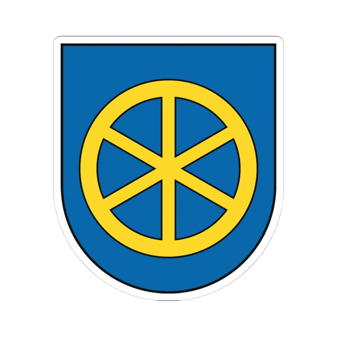 Coat of Arms of Trnava (Slovakia) (Coat of Arms) STICKER Vinyl Kiss-Cut Decal 4 Inch White - The Sticker Space