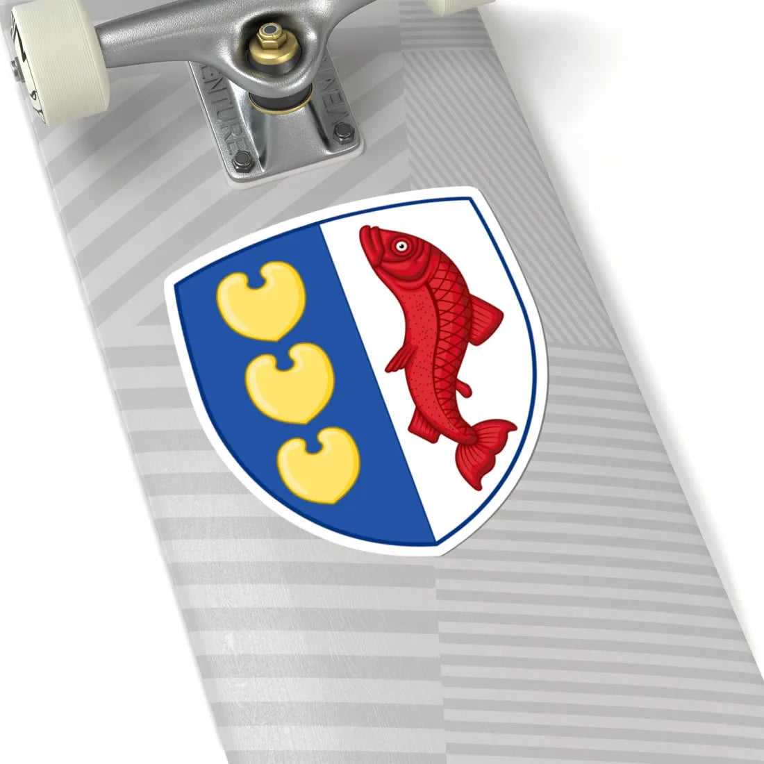 Coat of arms of Tørring (Denmark) (Coat of Arms) STICKER Vinyl Kiss-Cut Decal - The Sticker Space