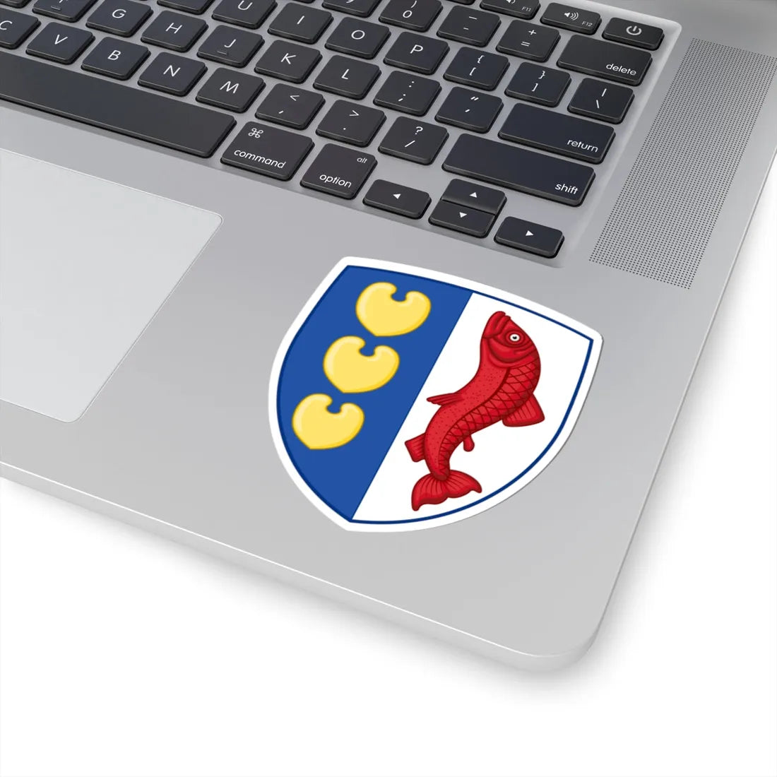 Coat of arms of Tørring (Denmark) (Coat of Arms) STICKER Vinyl Kiss-Cut Decal - The Sticker Space