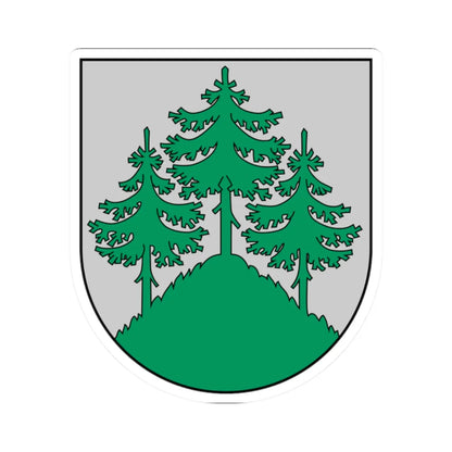 Coat of Arms of Tukums (Latvia) (Coat of Arms) STICKER Vinyl Kiss-Cut Decal 2 Inch White - The Sticker Space
