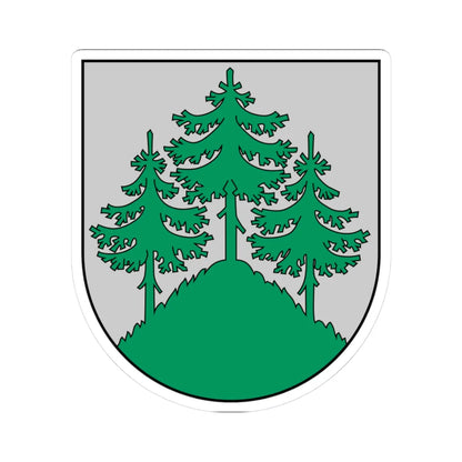 Coat of Arms of Tukums (Latvia) (Coat of Arms) STICKER Vinyl Kiss-Cut Decal 3 Inch White - The Sticker Space