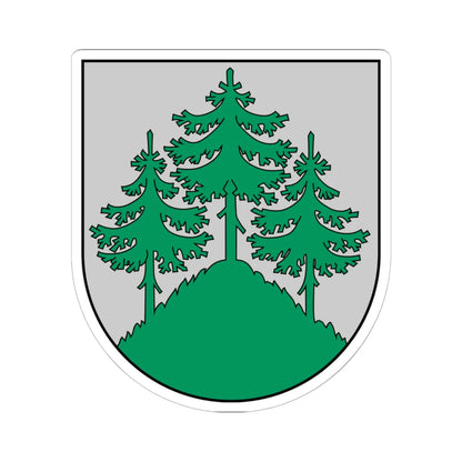 Coat of Arms of Tukums (Latvia) (Coat of Arms) STICKER Vinyl Kiss-Cut Decal 6 Inch White - The Sticker Space