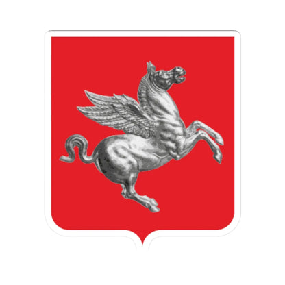 Coat of arms of Tuscany (Italy) (Coat of Arms) STICKER Vinyl Kiss-Cut Decal 6 Inch White - The Sticker Space