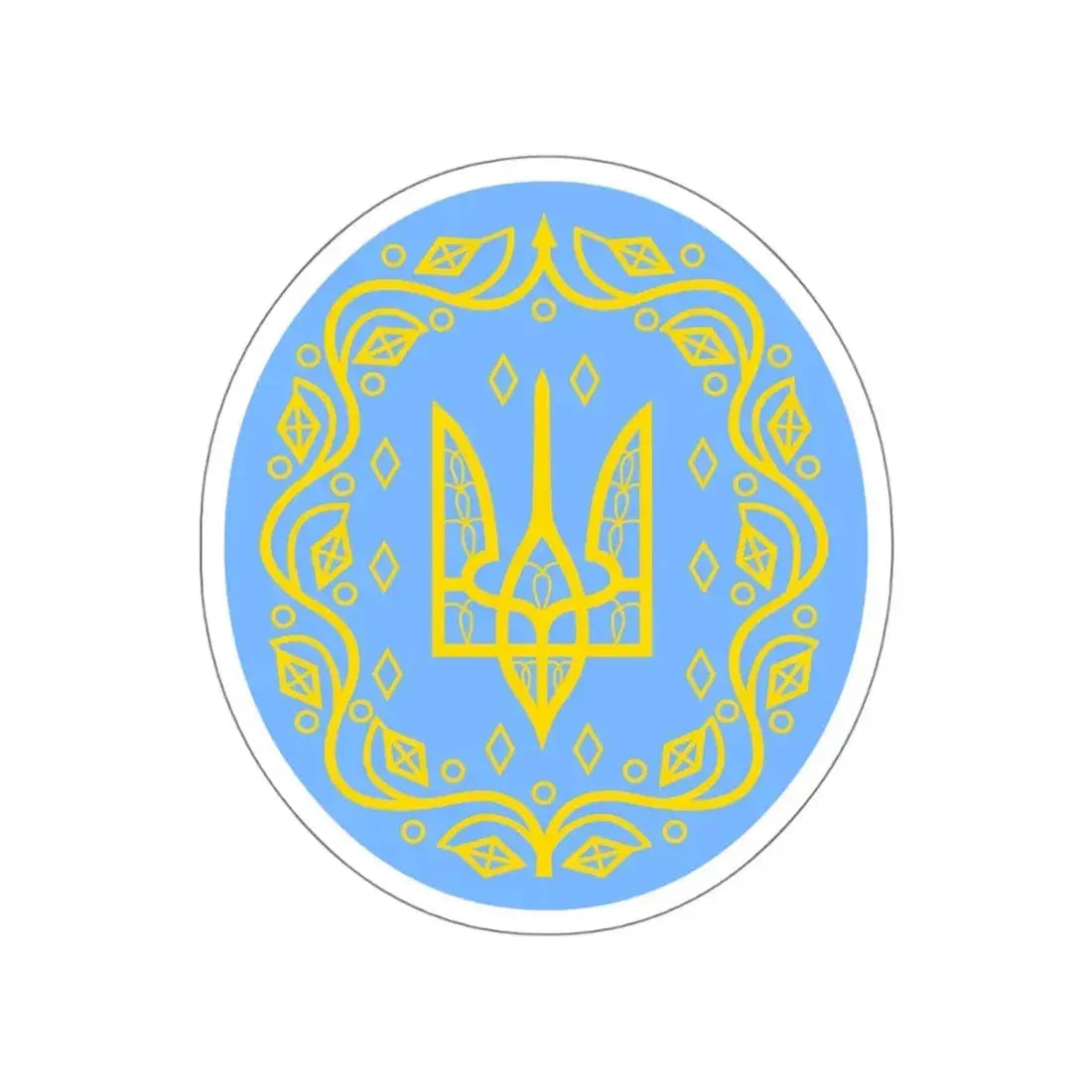 Coat of arms of Ukrainian People's Republic 2 STICKER Vinyl Die-Cut Decal 6 Inch - The Sticker Space