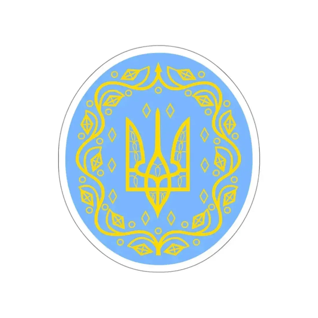 Coat of arms of Ukrainian People's Republic 2 STICKER Vinyl Die-Cut Decal - The Sticker Space