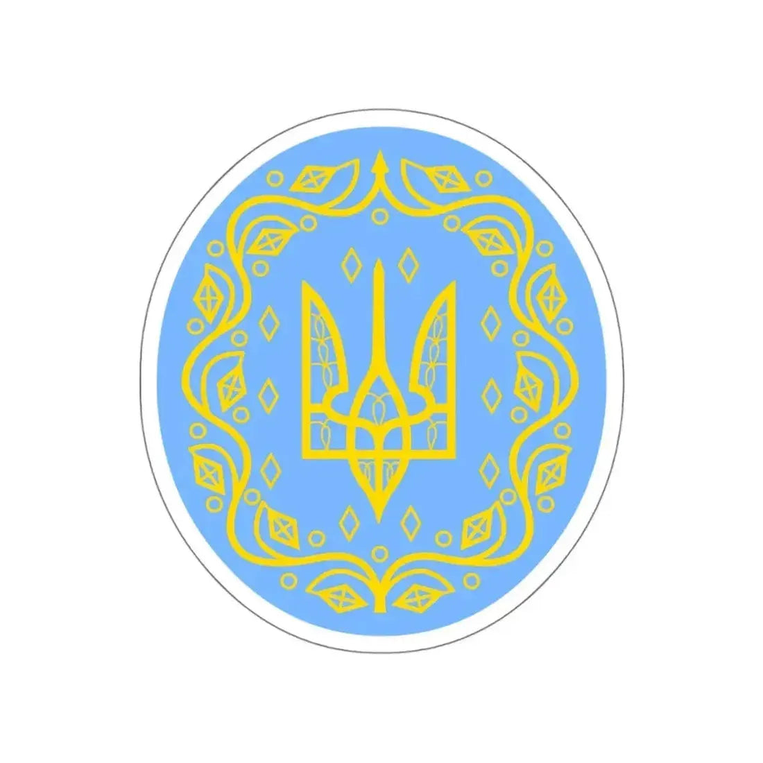 Coat of arms of Ukrainian People's Republic 2 STICKER Vinyl Die-Cut Decal - The Sticker Space