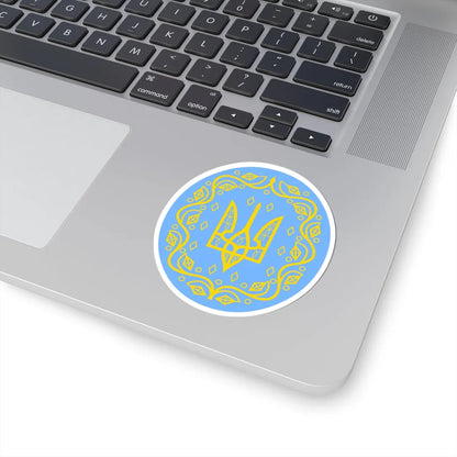 Coat of arms of Ukrainian People's Republic 2 - STICKER Vinyl Kiss-Cut Decal - The Sticker Space