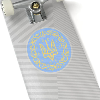 Coat of arms of Ukrainian People's Republic 2 - STICKER Vinyl Kiss-Cut Decal - The Sticker Space