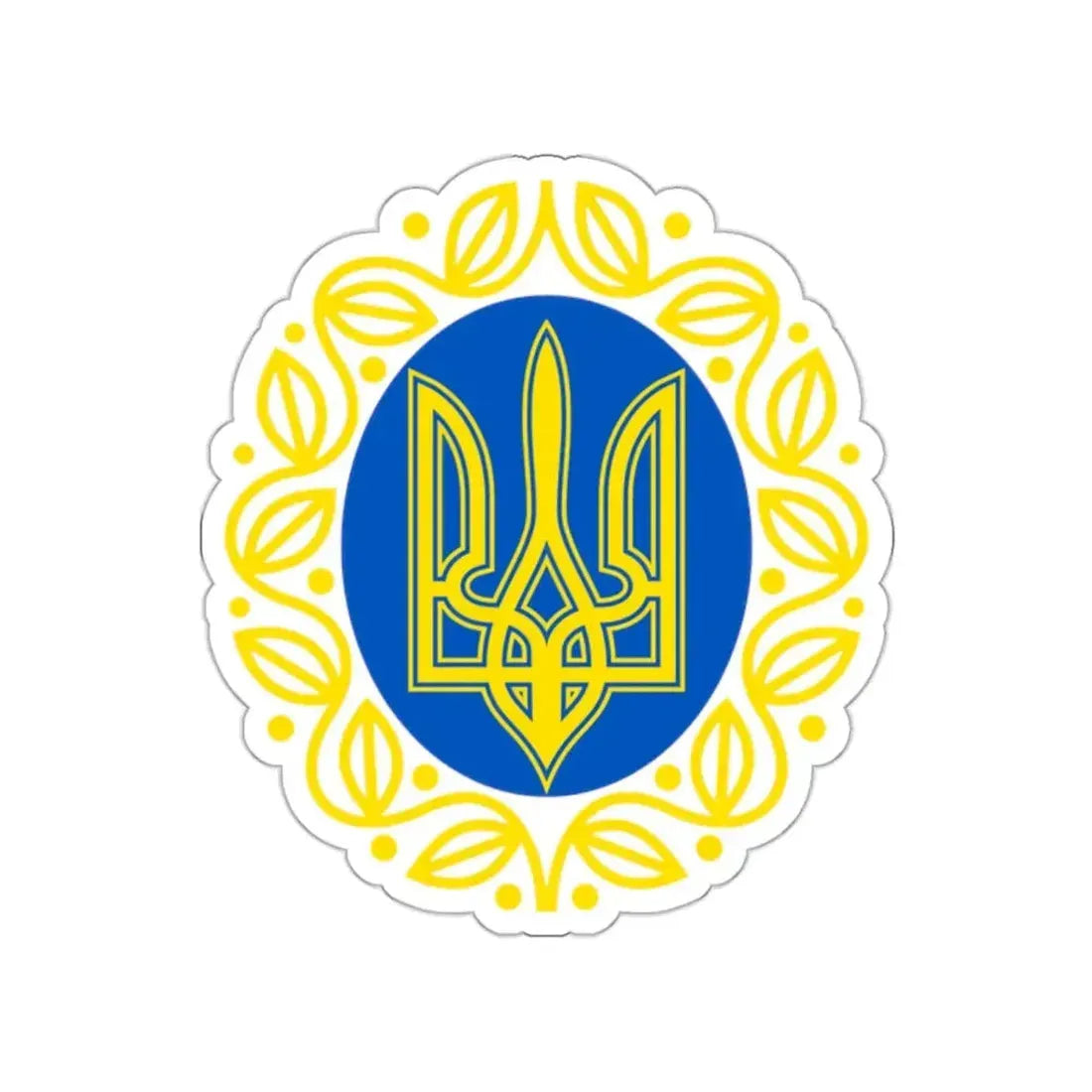 Coat of arms of Ukrainian People's Republic STICKER Vinyl Die-Cut Decal 2 Inch - The Sticker Space