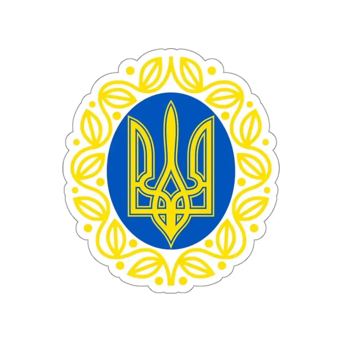 Coat of arms of Ukrainian People's Republic STICKER Vinyl Die-Cut Decal 3 Inch - The Sticker Space
