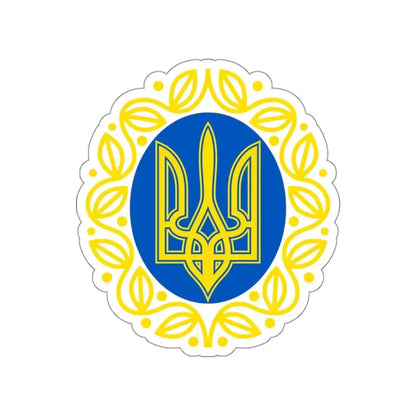 Coat of arms of Ukrainian People's Republic STICKER Vinyl Die-Cut Decal 3 Inch - The Sticker Space