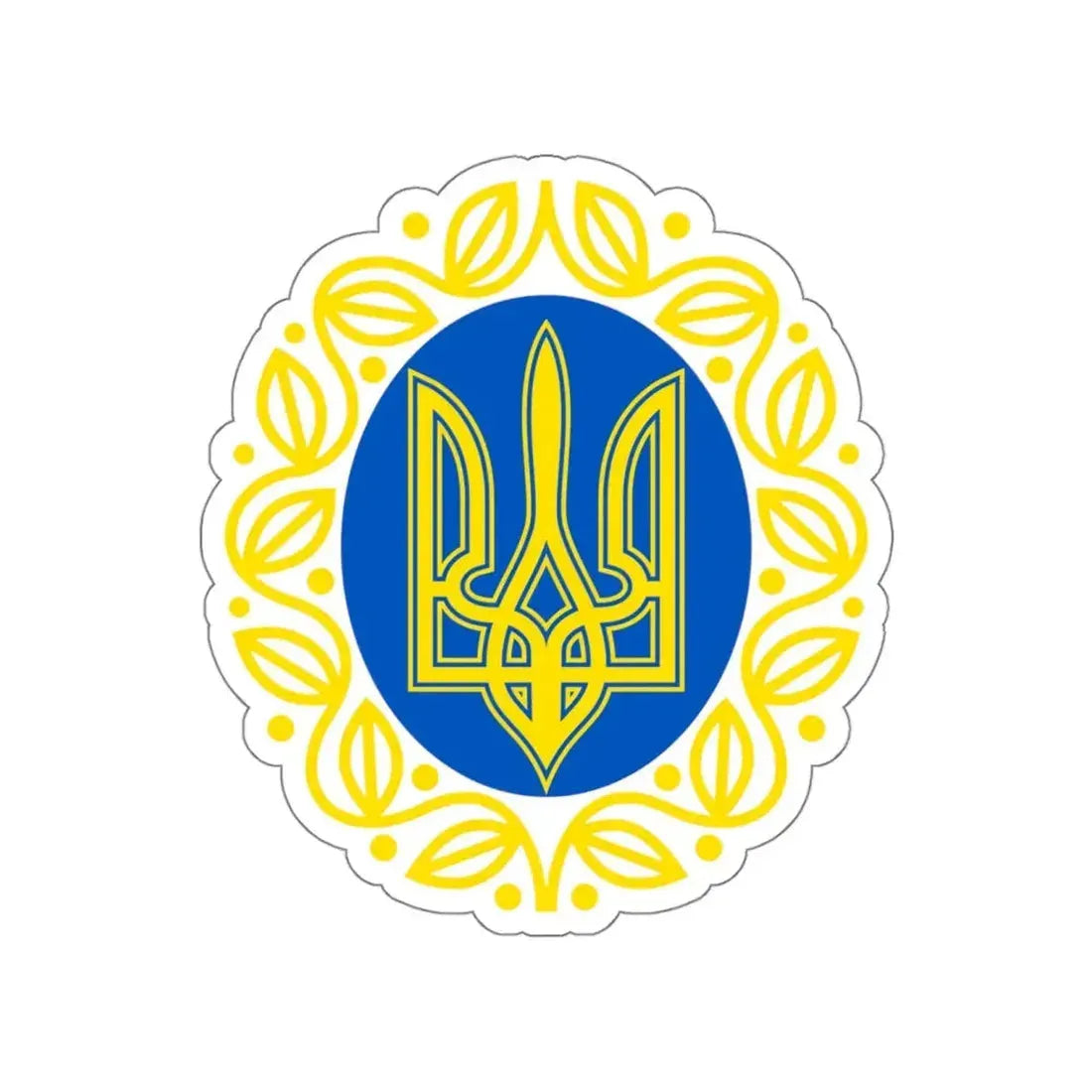 Coat of arms of Ukrainian People's Republic STICKER Vinyl Die-Cut Decal 5 Inch - The Sticker Space