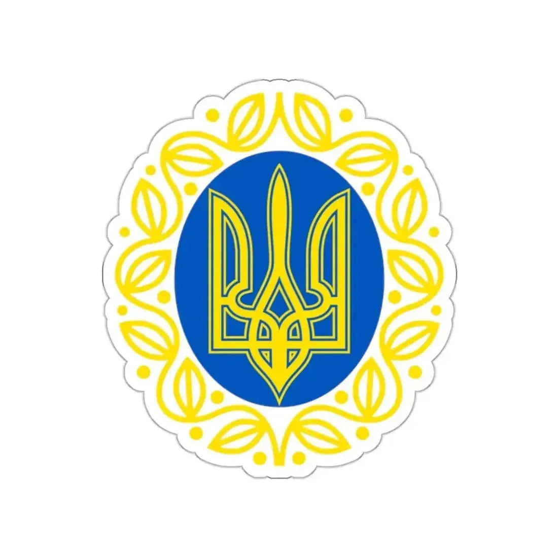 Coat of arms of Ukrainian People's Republic STICKER Vinyl Die-Cut Decal - The Sticker Space