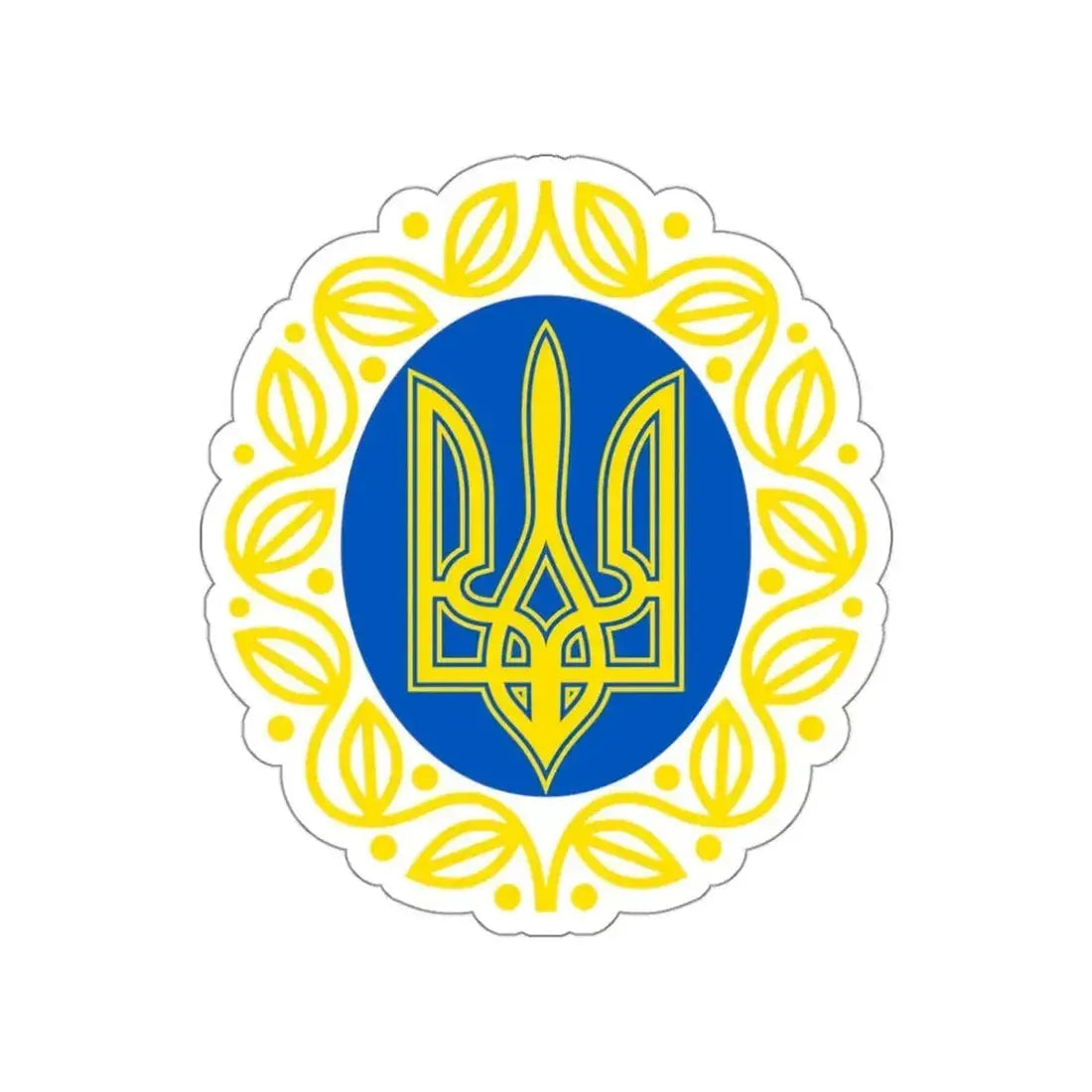 Coat of arms of Ukrainian People's Republic STICKER Vinyl Die-Cut Decal - The Sticker Space