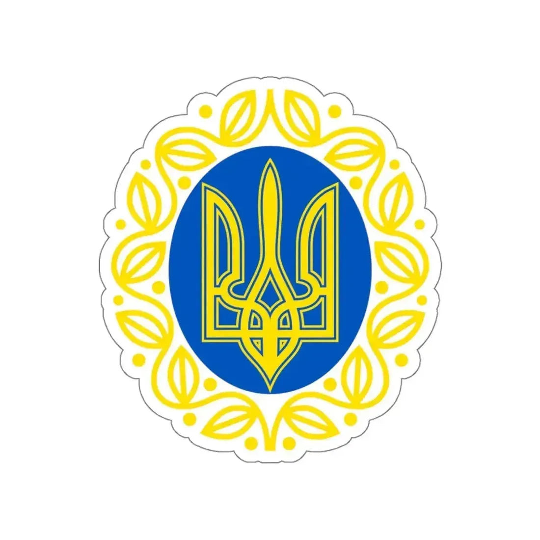 Coat of arms of Ukrainian People's Republic STICKER Vinyl Die-Cut Decal - The Sticker Space