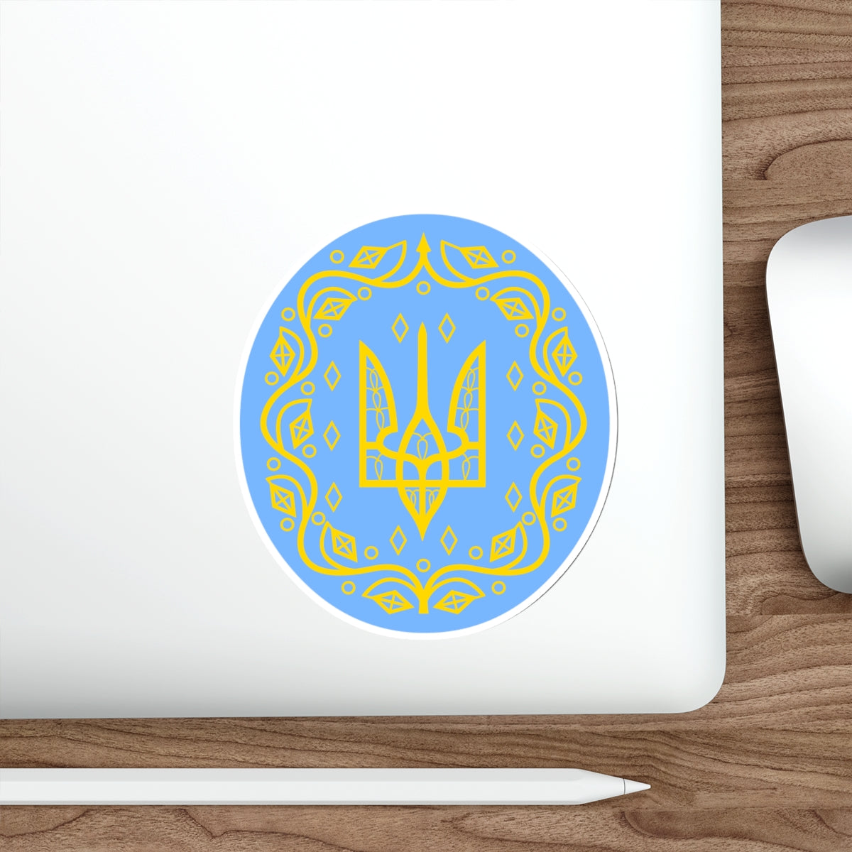 Coat of arms of Ukrainian People's Republic 2 STICKER Vinyl Die-Cut Decal-The Sticker Space