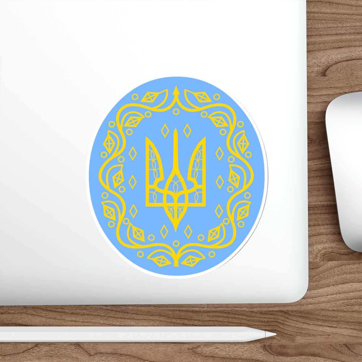 Coat of arms of Ukrainian People's Republic 2 STICKER Vinyl Die-Cut Decal-The Sticker Space