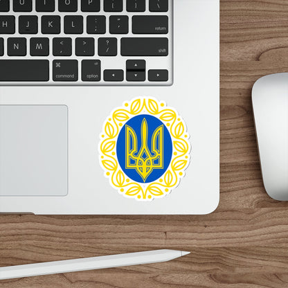 Coat of arms of Ukrainian People's Republic STICKER Vinyl Die-Cut Decal-The Sticker Space