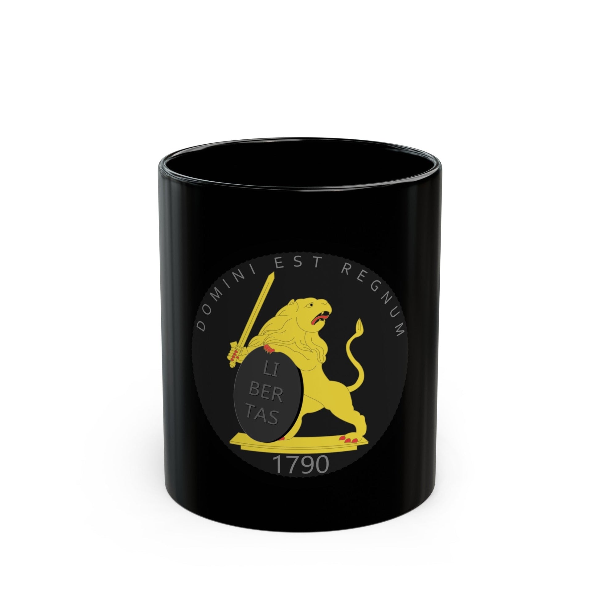 Coat of arms of United Belgian States - Black Coffee Mug-11oz-The Sticker Space