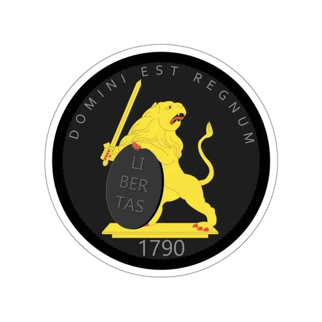 Coat of arms of United Belgian States STICKER Vinyl Die-Cut Decal 3 Inch - The Sticker Space