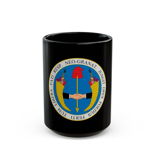 Coat of arms of United Provinces of New Granada - Black Coffee Mug-15oz-The Sticker Space