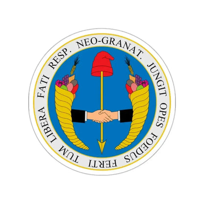 Coat of arms of United Provinces of New Granada STICKER Vinyl Die-Cut Decal - The Sticker Space