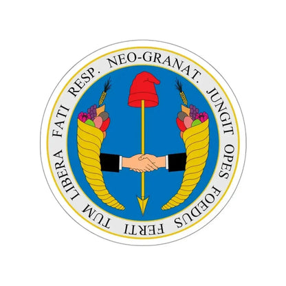 Coat of arms of United Provinces of New Granada STICKER Vinyl Die-Cut Decal - The Sticker Space