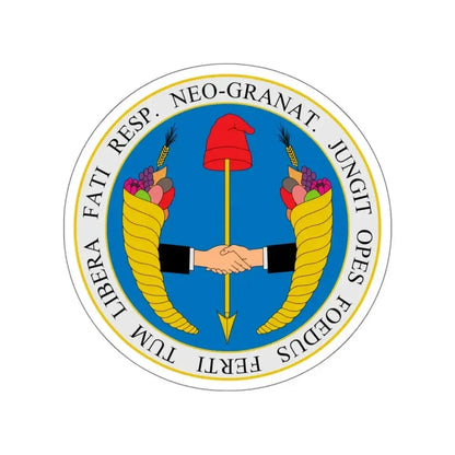 Coat of arms of United Provinces of New Granada STICKER Vinyl Die-Cut Decal - The Sticker Space