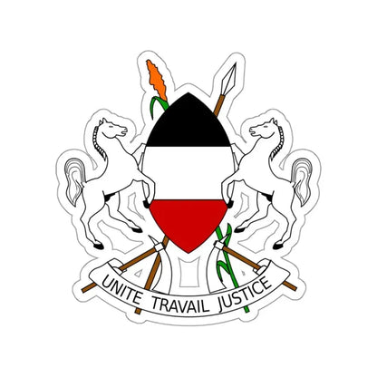 Coat of arms of Upper Volta (1967-1984) STICKER Vinyl Die-Cut Decal 3 Inch - The Sticker Space