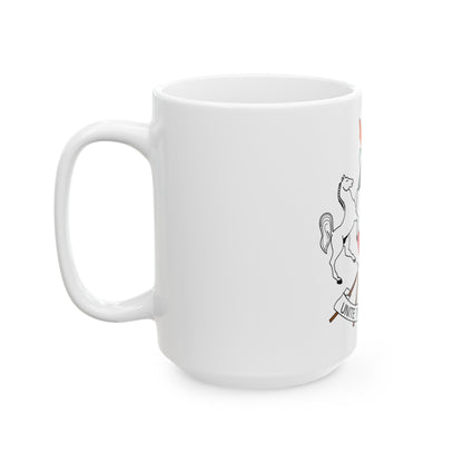 Coat of arms of Upper Volta (1967-1984) - White Coffee Mug-The Sticker Space