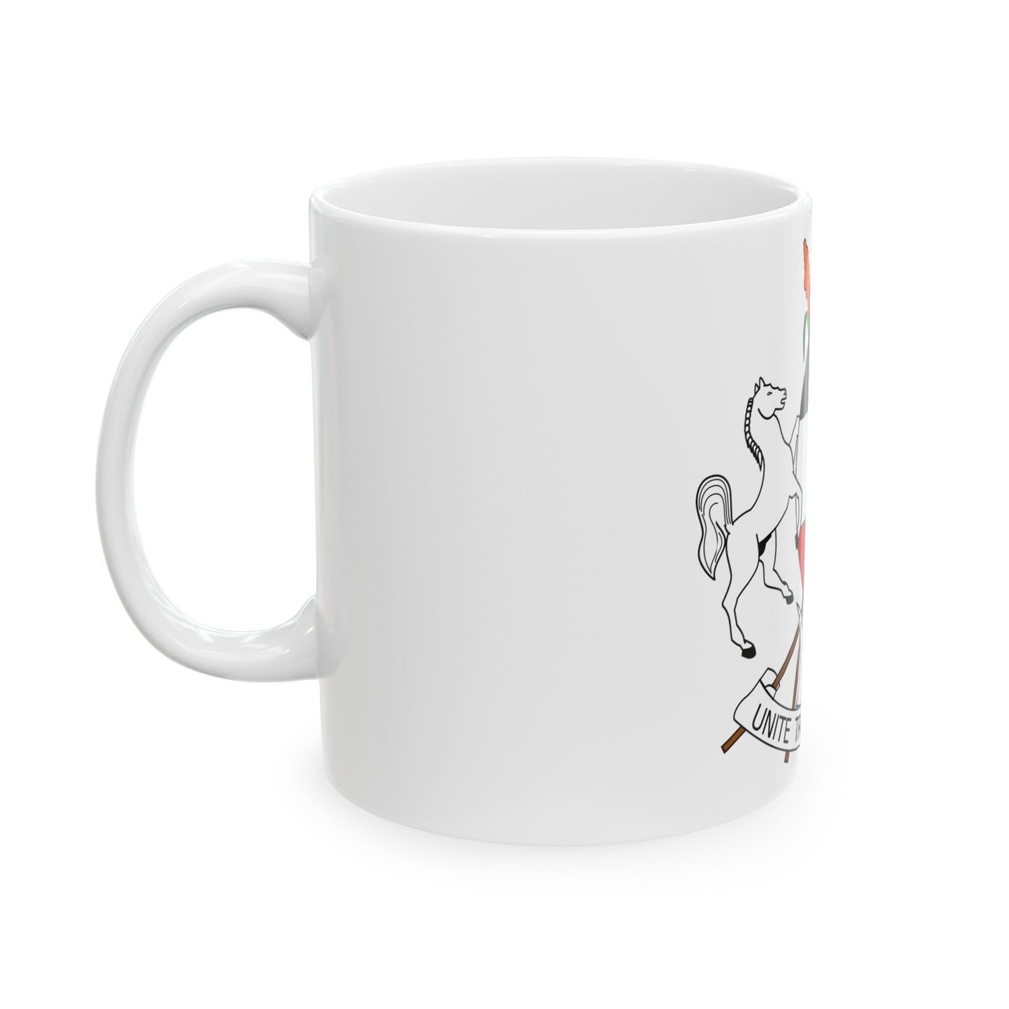 Coat of arms of Upper Volta (1967-1984) - White Coffee Mug-The Sticker Space