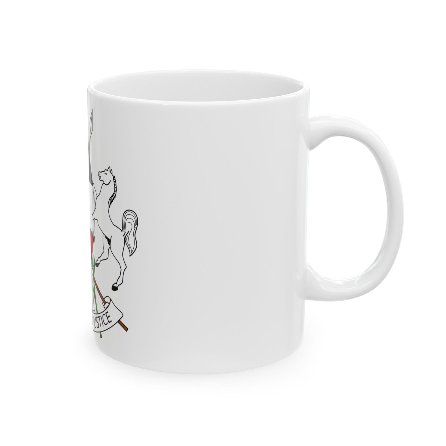 Coat of arms of Upper Volta (1967-1984) - White Coffee Mug-The Sticker Space