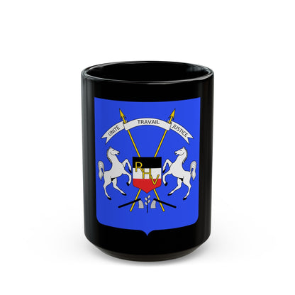 Coat of arms of Upper Volta - Black Coffee Mug-15oz-The Sticker Space