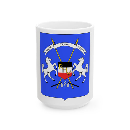 Coat of arms of Upper Volta - White Coffee Mug