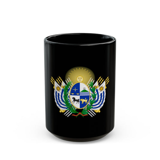 Coat of arms of Uruguay (1829-1908) - Black Coffee Mug-15oz-The Sticker Space