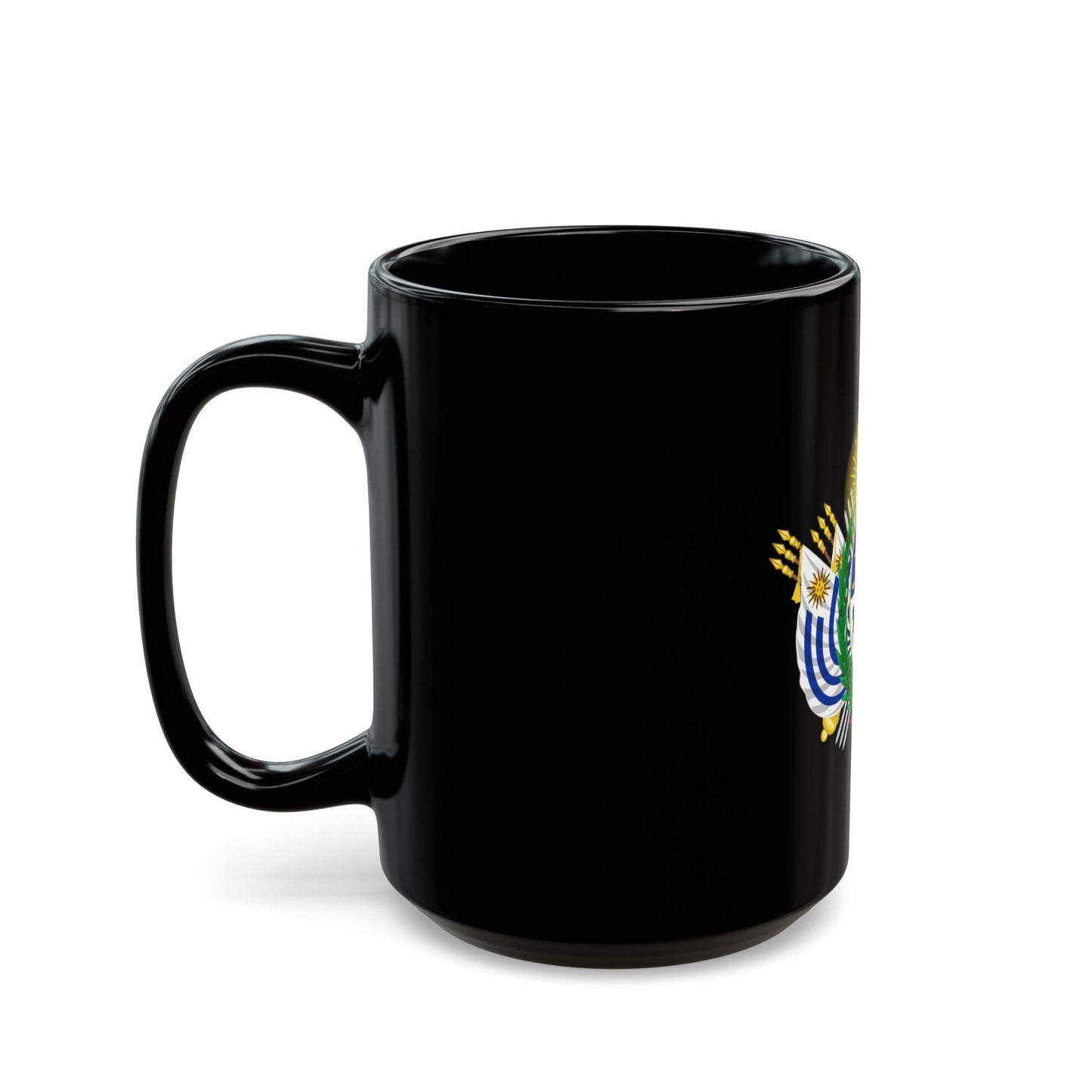 Coat of arms of Uruguay (1829-1908) - Black Coffee Mug-The Sticker Space