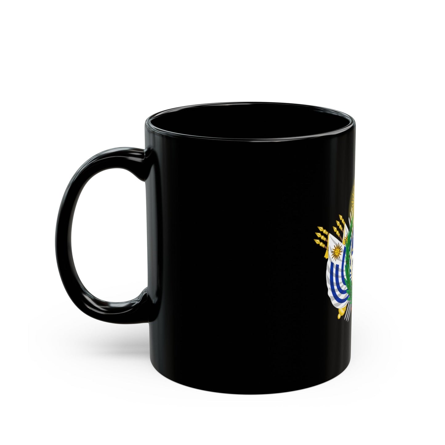 Coat of arms of Uruguay (1829-1908) - Black Coffee Mug-The Sticker Space