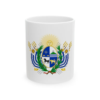 Coat of arms of Uruguay (1829-1908) - White Coffee Mug-11oz-The Sticker Space