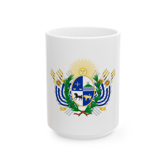 Coat of arms of Uruguay (1829-1908) - White Coffee Mug-15oz-The Sticker Space