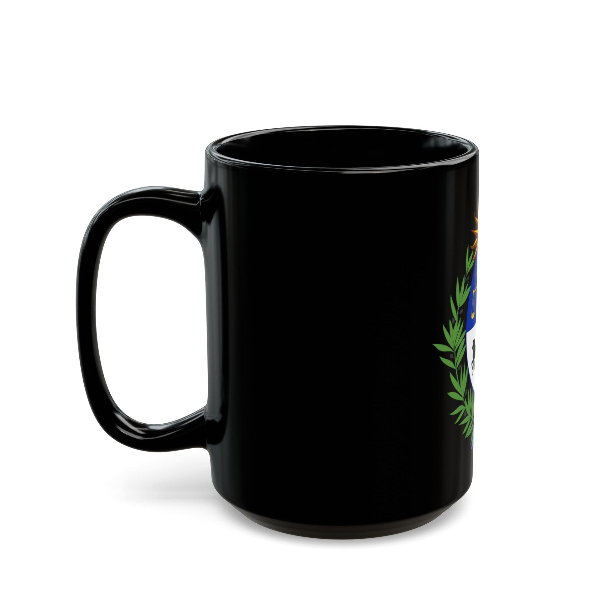 Coat of arms of Uruguay - Black Coffee Mug-The Sticker Space