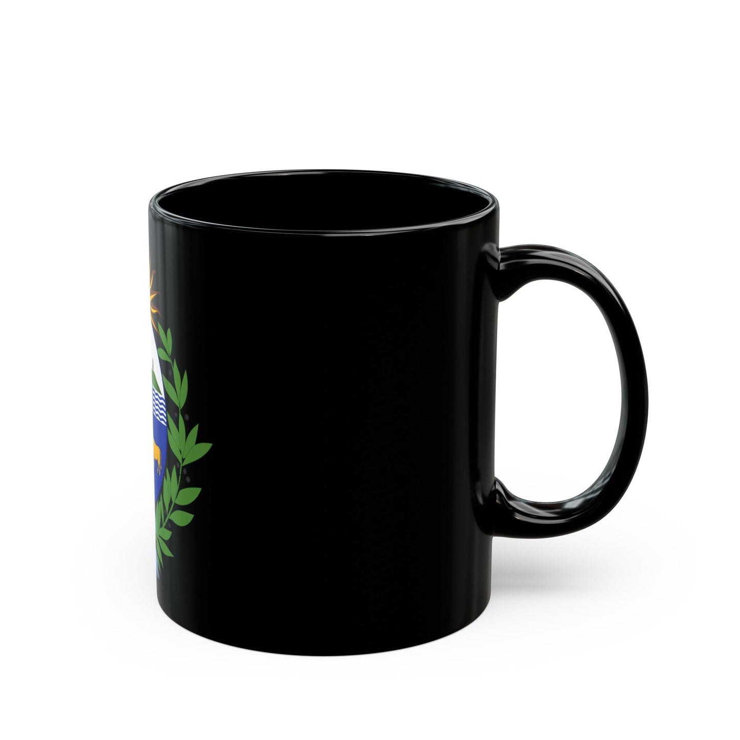 Coat of arms of Uruguay - Black Coffee Mug-The Sticker Space