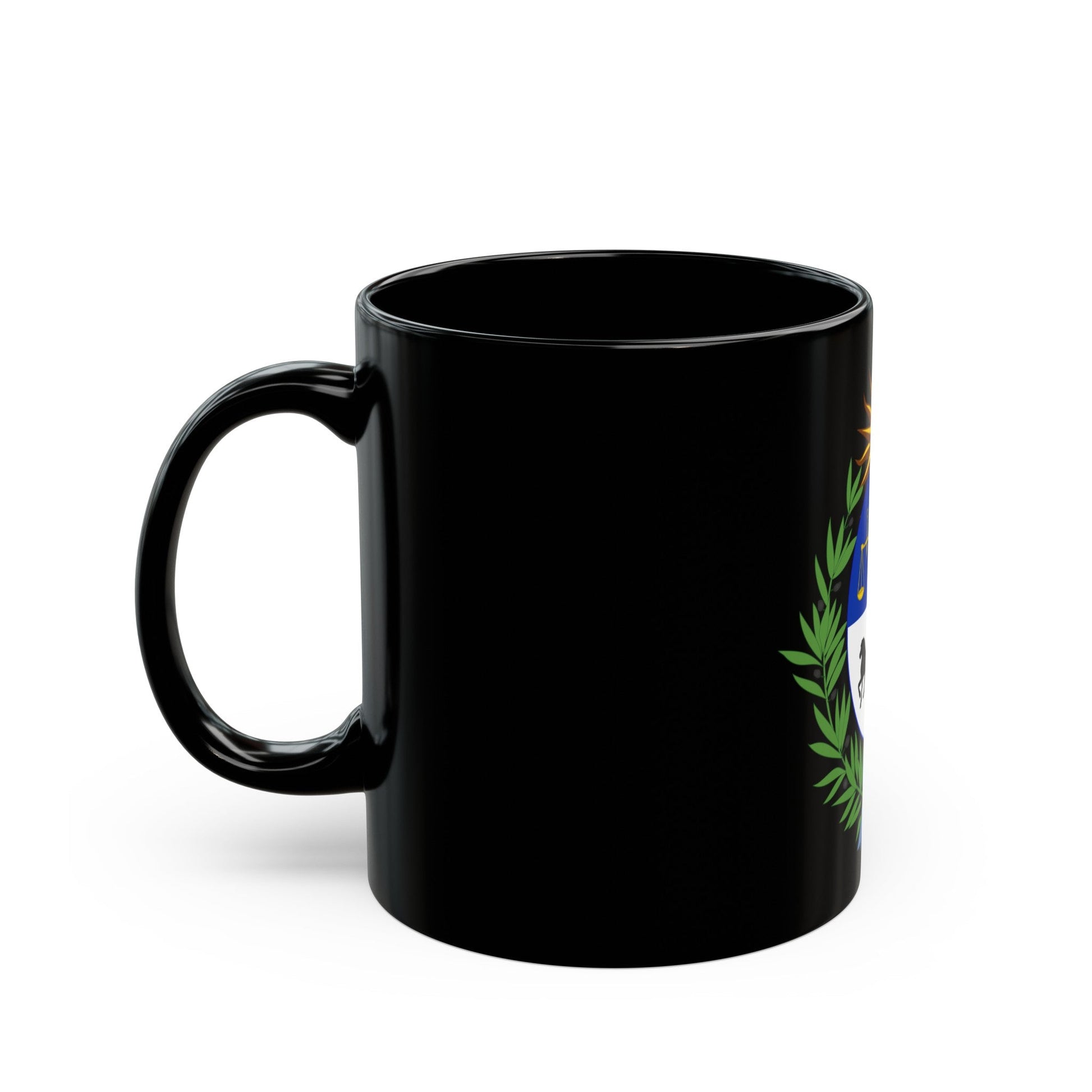 Coat of arms of Uruguay - Black Coffee Mug-The Sticker Space