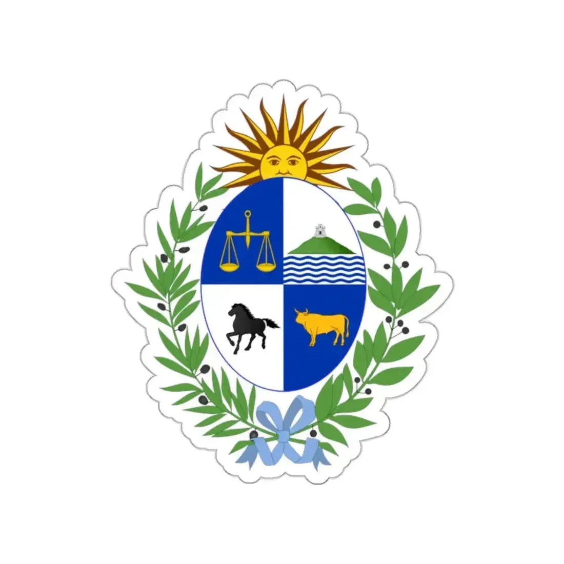 Coat of arms of Uruguay STICKER Vinyl Die-Cut Decal - The Sticker Space