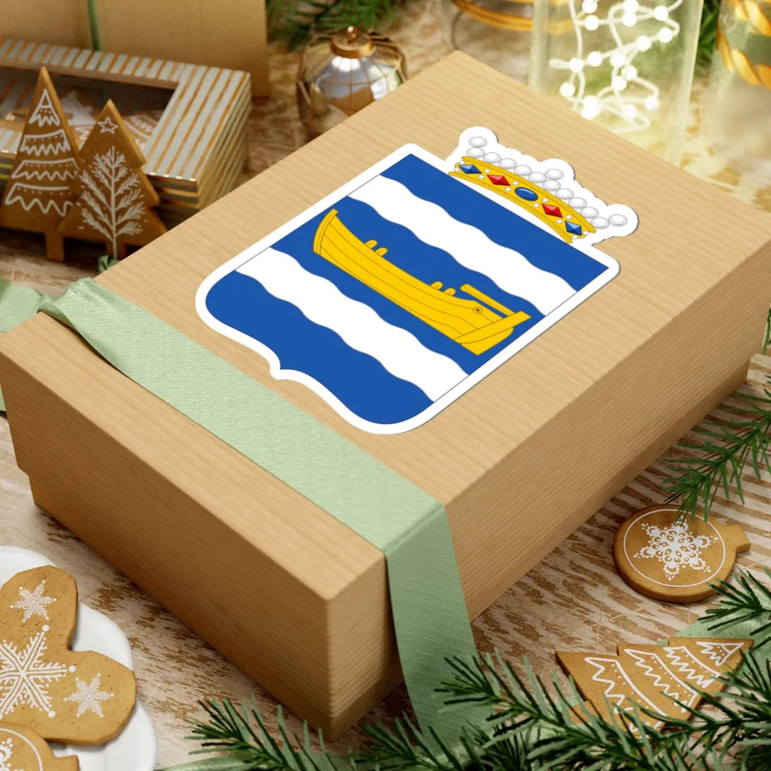 Coat of Arms of Uusimaa Province (Finland) (Coat of Arms) STICKER Vinyl Kiss-Cut Decal - The Sticker Space