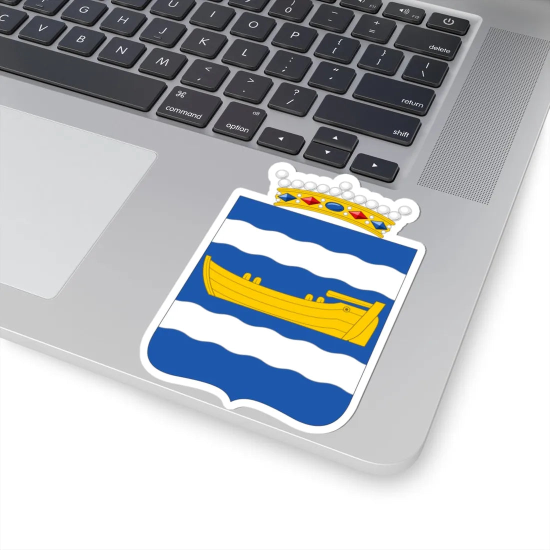 Coat of Arms of Uusimaa Province (Finland) (Coat of Arms) STICKER Vinyl Kiss-Cut Decal - The Sticker Space
