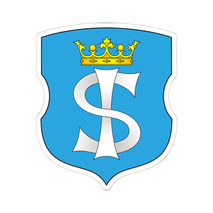 Coat of Arms of Ščučyn Belarus (Belarus) (Coat of Arms) STICKER Vinyl Kiss-Cut Decal 6 Inch White - The Sticker Space