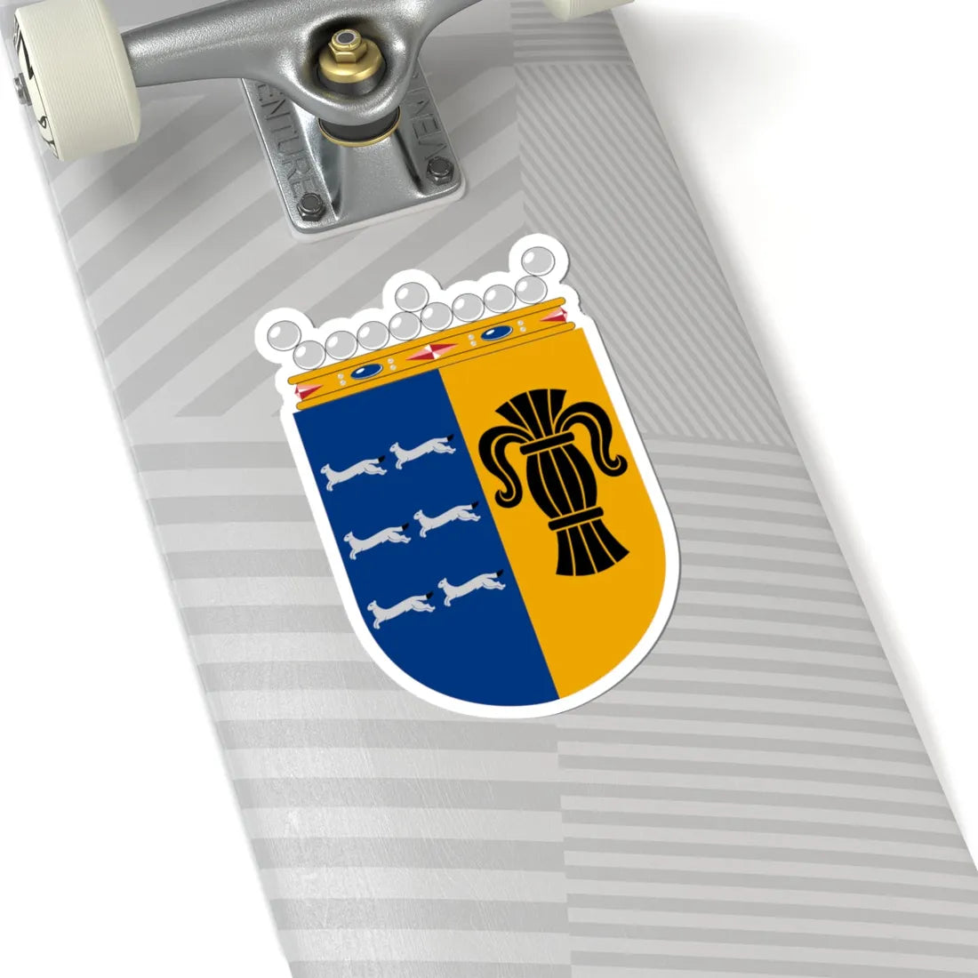 Coat of arms of Vaasa Province (Finland) (Coat of Arms) STICKER Vinyl Kiss-Cut Decal - The Sticker Space